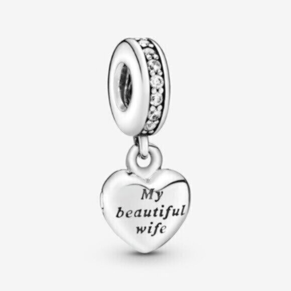 Pandora My Beautiful Wife Dangle Charm - Picture 1 of 5